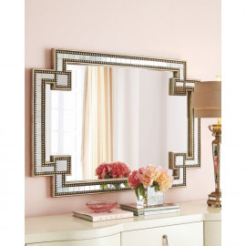 Зеркало настенное восьмиугольное в раме Йорк Шампань 
