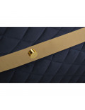 Стул велюровый синий/золото GY-AC8200GOLD-B в интернет-магазине зеркальной мастерской ЗЕРКАЛА-М фото 4 