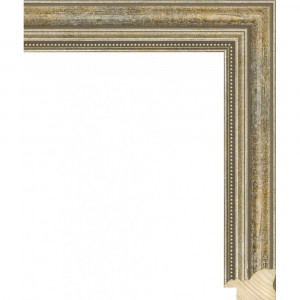 RS045.1.145 Деревянный багет серебряный