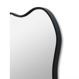 Зеркало в чёрной волнистой раме Fancy Black (Фэнси) Smal 60*80 см 