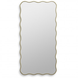 Зеркало в золотой волнистой раме Fancy L Gold (Фэнси) Smal 60*120 см 