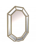 Зеркало в зеркальной раме Diamond Silver (Даймонд), Поталь античное серебро, 90*120 см в интернет-магазине зеркальной мастерской ЗЕРКАЛА-М фото 1 